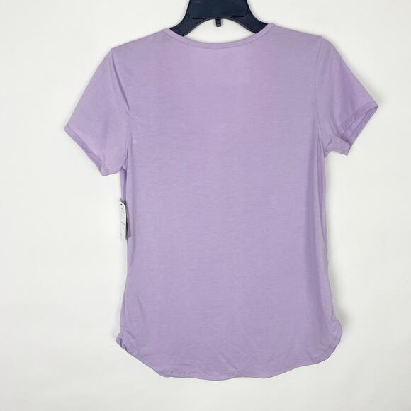 Cotton On Body Womens Gym T Shirt XL Purple Lavender Scoop Neck Relaxed NWT - Picture 7 of 11
